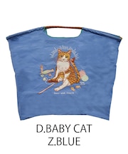 【Ball＆Chain/ボールアンドチェーン】D.BABY CAT(L) 刺繍エコバッグ