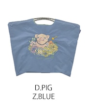 【Ball＆Chain/ボールアンドチェーン】D.PIG(L) 刺繍エコバッグ