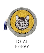 【Ball＆Chain/ボールアンドチェーン】R pouch DCAT 刺繍ポーチ