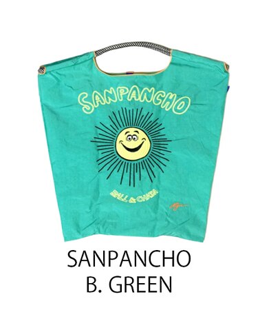 【Ball＆Chain/ボールアンドチェーン】RYU.SANPANCHO(M) 刺繍エコバッグ