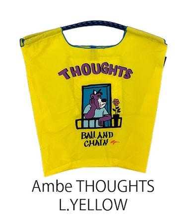 【Ball＆Chain/ボールアンドチェーン】Ambe THOUGHTS (M)刺繍エコバッグ