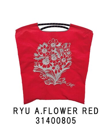【Ball＆Chain/ボールアンドチェーン】RYU A.FLOWER(M) 刺繍エコバッグ