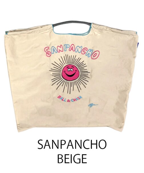 【Ball＆Chain/ボールアンドチェーン】RYU.SANPANCHO(L) 刺繍エコバッグ