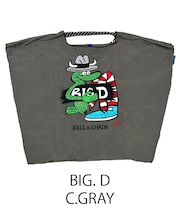 【Ball＆Chain/ボールアンドチェーン】BIG.D(L) 刺繍エコバッグ