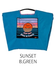 【Ball＆Chain/ボールアンドチェーン】SUNSET(L) 刺繍エコバッグ