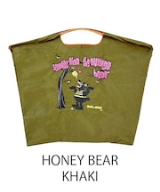【Ball＆Chain/ボールアンドチェーン】HONEY BEAR(L) 刺繍エコバッグ