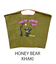 【Ball＆Chain/ボールアンドチェーン】HONEY BEAR(L) 刺繍エコバッグ