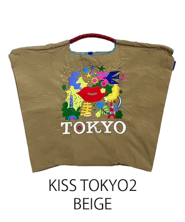 【Ball＆Chain/ボールアンドチェーン】KISS TOKYO2(L) 刺繍エコバッグ