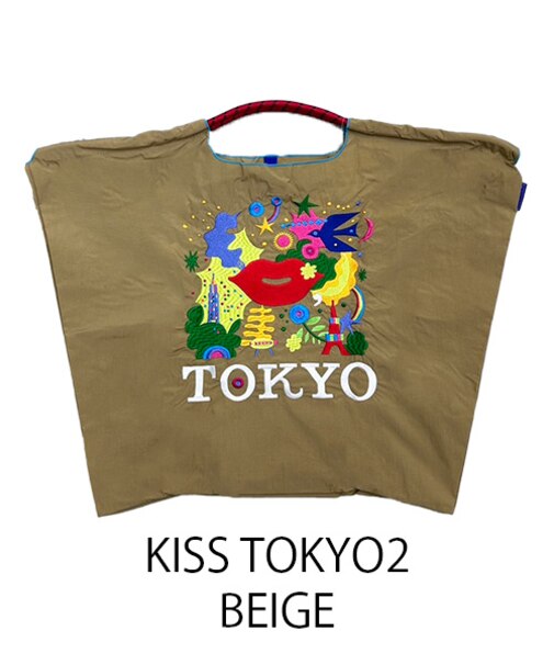 【Ball＆Chain/ボールアンドチェーン】KISS TOKYO2(L) 刺繍エコバッグ