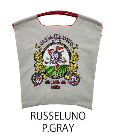 【Ball＆Chain/ボールアンドチェーン】RUSSELUNO(M) 刺繍エコバッグ
