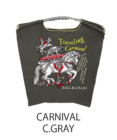 【Ball＆Chain/ボールアンドチェーン】CARNIVAL(M) 刺繍エコバッグ