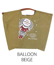 【Ball＆Chain/ボールアンドチェーン】BALLOON(L) 刺繍エコバッグ