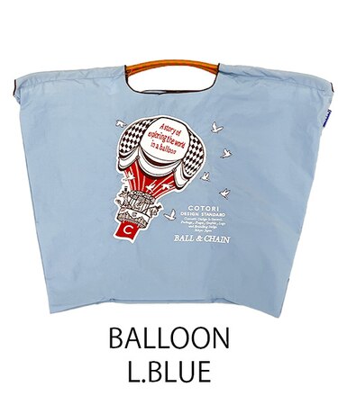 【Ball＆Chain/ボールアンドチェーン】BALLOON(L) 刺繍エコバッグ