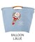 【Ball＆Chain/ボールアンドチェーン】BALLOON(L) 刺繍エコバッグ