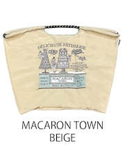 【Ball＆Chain/ボールアンドチェーン】MACARON TOWN(L) 刺繍エコバッグ