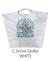 【Ball＆Chain/ボールアンドチェーン】C.Snow Globe(L) 刺繍エコバッグ