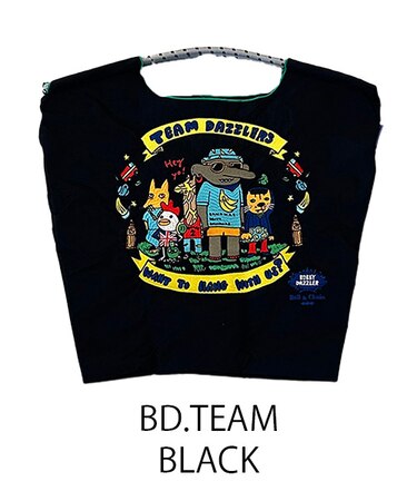 【Ball＆Chain/ボールアンドチェーン】B.TEAM M BOBBY DAZZLER TEAM(M) 刺繍エコバッグ