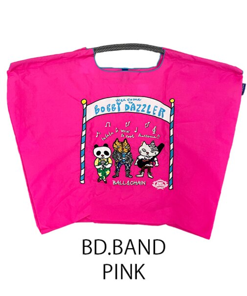 【Ball＆Chain/ボールアンドチェーン】B.BAND(L) 刺繍エコバッグ