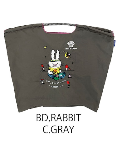 【Ball＆Chain/ボールアンドチェーン】B.RABBIT(L) 刺繍エコバッグ