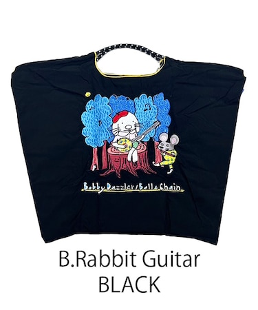 【Ball＆Chain/ボールアンドチェーン】B.Rabbit Guitar(L) 刺繍エコバッグ