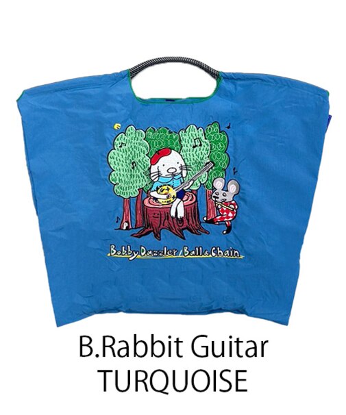 【Ball＆Chain/ボールアンドチェーン】B.Rabbit Guitar(L) 刺繍エコバッグ