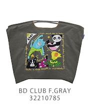 【Ball＆Chain/ボールアンドチェーン】BD CLUB(L) 刺繍エコバッグ