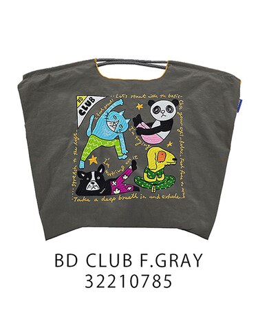 【Ball＆Chain/ボールアンドチェーン】BD CLUB(L) 刺繍エコバッグ