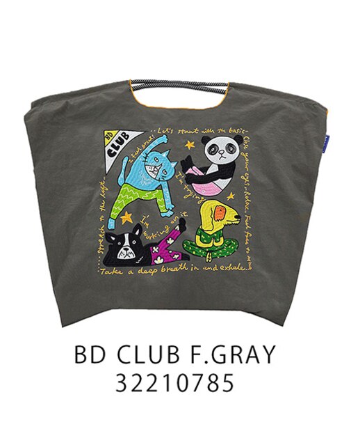 【Ball＆Chain/ボールアンドチェーン】BD CLUB(L) 刺繍エコバッグ