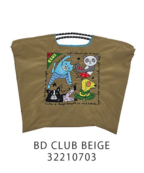 【Ball＆Chain/ボールアンドチェーン】BD CLUB(L) 刺繍エコバッグ