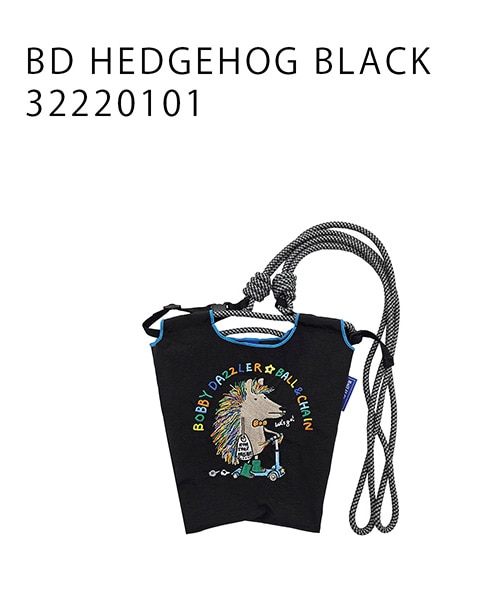 Junaida　Hedgehog 刺繍ショッピングバッグ Ball＆Chain/ボールアンドチェーン】BD HEDGEHOG(S) 刺繍エコバッグ