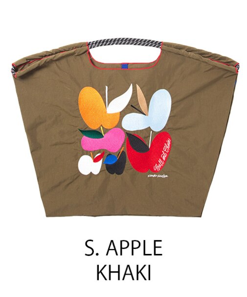 【Ball＆Chain/ボールアンドチェーン】S.APPLE(L) 刺繍エコバッグ