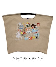 【Ball＆Chain/ボールアンドチェーン】S.HOPE(L) 刺繍エコバッグ