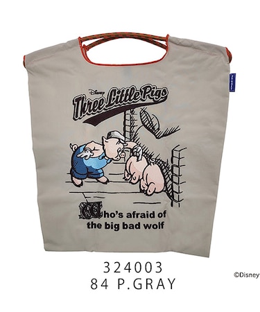【Ball＆Chain/ボールアンドチェーン】The Three Little Pigs(M) 刺繍エコバッグ