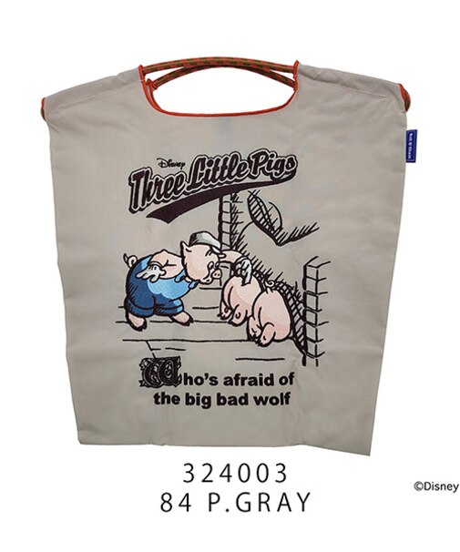 【Ball＆Chain/ボールアンドチェーン】The Three Little Pigs(M) 刺繍エコバッグ