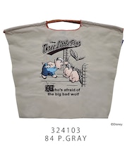 【Ball＆Chain/ボールアンドチェーン】The Three Little Pigs(L) 刺繍エコバッグ