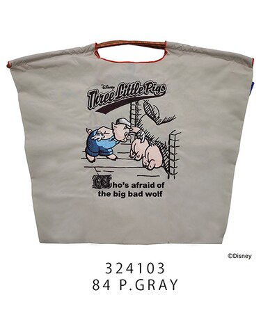 【Ball＆Chain/ボールアンドチェーン】The Three Little Pigs(L) 刺繍エコバッグ