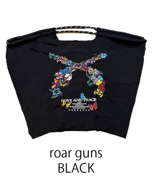 【Ball＆Chain/ボールアンドチェーン】roar guns(L) 刺繍エコバッグ