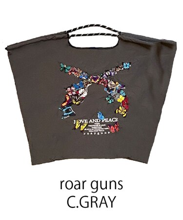 【Ball＆Chain/ボールアンドチェーン】roar guns(L) 刺繍エコバッグ
