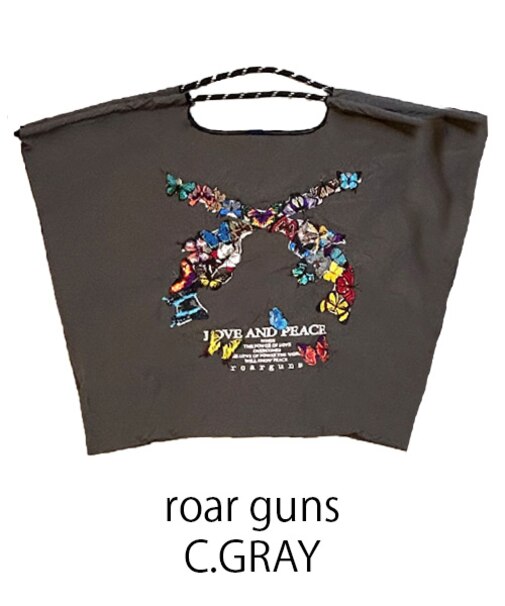 【Ball＆Chain/ボールアンドチェーン】roar guns(L) 刺繍エコバッグ