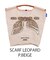 【Ball＆Chain/ボールアンドチェーン】SCARF LEOPARD(M) 刺繍エコバッグ