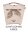 【Ball＆Chain/ボールアンドチェーン】SCARF LEOPARD(M) 刺繍エコバッグ