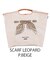 【Ball＆Chain/ボールアンドチェーン】SCARF LEOPARD(L) 刺繍エコバッグ