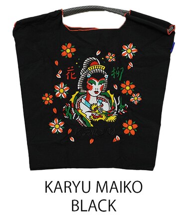 【Ball＆Chain/ボールアンドチェーン】KARYU MAIKO(M) 刺繍エコバッグ