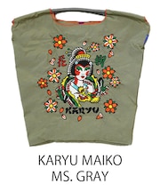 【Ball＆Chain/ボールアンドチェーン】KARYU MAIKO(M) 刺繍エコバッグ