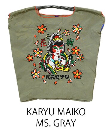 【Ball＆Chain/ボールアンドチェーン】KARYU MAIKO(M) 刺繍エコバッグ