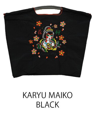 【Ball＆Chain/ボールアンドチェーン】KARYU MAIKO(L) 刺繍エコバッグ