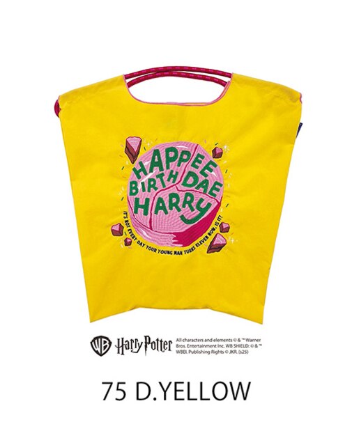 【Ball＆Chain/ボールアンドチェーン】「ハリー・ポッター」halleys birthday cake(M) 刺繍エコバッグ