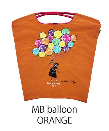 【Ball&Chain/ボールアンドチェーン】MB balloon Maianne battle Le balloon(M) 刺繍エコバッグ