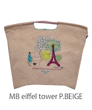 【Ball＆Chain/ボールアンドチェーン】MB eiffel tower Maianne battle Le eiffel tower(L) 刺繍エコバッグ