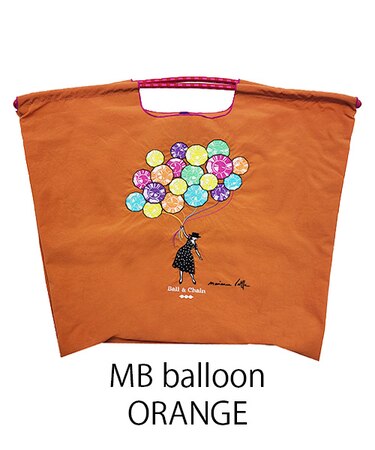 【Ball＆Chain/ボールアンドチェーン】MB balloon Marianne battle Le balloon(L) 刺繍エコバッグ